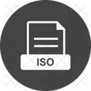 ISO Archivo Extension Icono