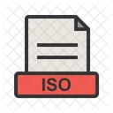 ISO Archivo Extension Icono