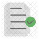 Archivo de lista de verificación  Icono