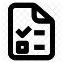 Archivo de lista de verificación  Icono