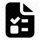 Archivo de lista de verificación  Icono
