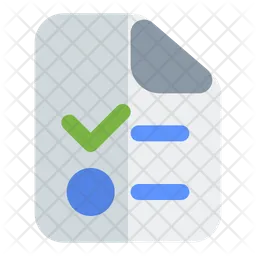 Archivo de lista de verificación  Icono