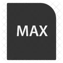 Archivo De Escena Ds Max Archivo Extension Icono