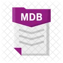 Archivo Mdb Documento Icono