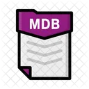 Archivo Mdb Documento Icono