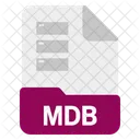 Mdb Archivo Formato Icono