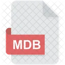 Mdb Base De Datos Formato De Archivo Icono