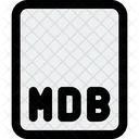 Archivo Mdb Icono