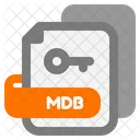 Archivo Mdb Mdb Clave Icono