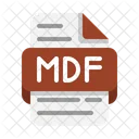 Archivo Mdf Base De Datos Formato Icono