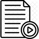 Archivo Multimedia Almacenamiento Multimedia Documento De Video Icono