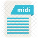 Midi Formato Documento Icono