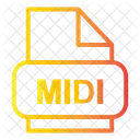 Archivo Midi Midi Tipo Icono