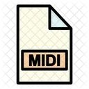 Archivo Midi Midi Tipo Icono