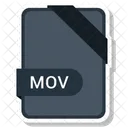 Mov Archivo Formato Icono