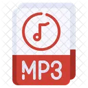 Archivo Mp Archivo De Audio Nota Musical Icon