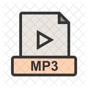 Mp 3 Archivo Extension Icono