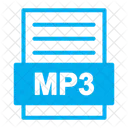 Archivo Mp 3 Archivo De Musica Mp 3 Icono