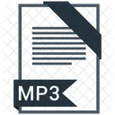 Mp 3 Formato Documento Icono