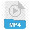 Archivo Mp 4 Formato Icono