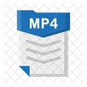 Archivo Mp 4 Documento Icono