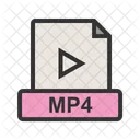 Mp 4 Archivo Extension Icono