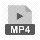 Mp 4 Archivo Extension Icono