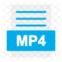 Archivo mp4  Icono