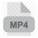 Archivo mp4  Icono