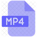 Archivo mp4  Icono