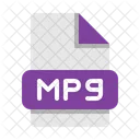 Archivo De Video Video Mpg Mpeg Icono