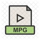 Mpg Archivo Extension Icono