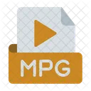 Mpg Archivo Extension Icono