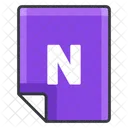N Archivo Extension Icono