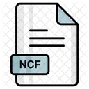 Ncf Archivo Formato Icono