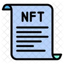 Archivo Nft Archivo Certificado Nft Icono