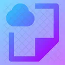 Nube De Archivos Icono