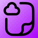 Nube De Archivos Icono