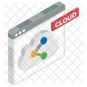 Archivo En La Nube Alojamiento En La Nube Carga En La Nube Icono