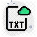 Archivo de nube de texto  Icono