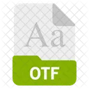 Archivo otf  Icono