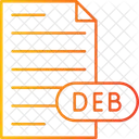 Archivo Del Paquete De Software Debian Archivo Tipo De Archivo Icon