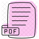 Archivo Pdf Color Sombra Linea Fina Icono Icon