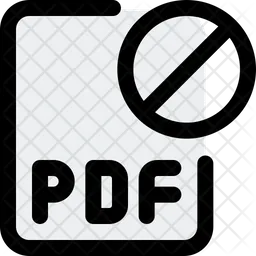 Archivo pdf prohibido  Icono