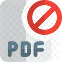 Archivo Pdf Prohibido Clave Prohibida Archivo Prohibido Icono