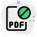 Archivo pdf prohibido  Icono