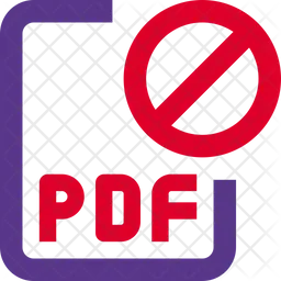 Archivo pdf prohibido  Icono