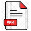 Pfm Archivo Formato Icono