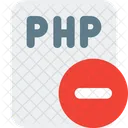 Archivo php menos  Icono