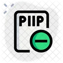 Archivo php menos  Icono